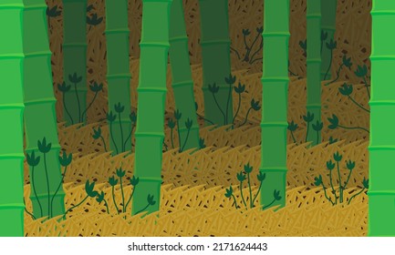 natural green bamboo forest background