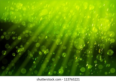 Natural green bokeh