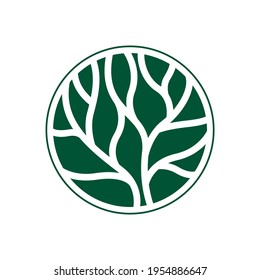 NATÜRLICH GRÜNER BRANCHENLOGIEVEKTOR