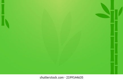 natural green fresh bamboo background vector