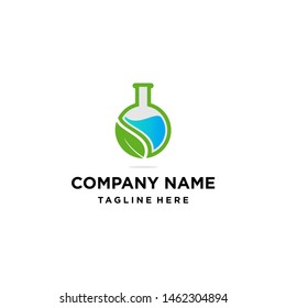 natural green lab logo design