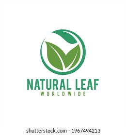 Natural Green leaf ecology nature element vector,Green ecology logo vector icon illustration