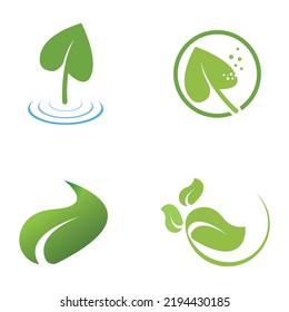 Logo-Symbol für natürliche grüne Blätter