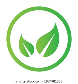 natural green leaf logo vector