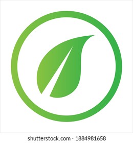 natural green leaf logo vector