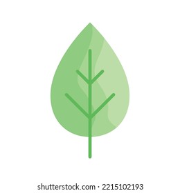 Ilustración vectorial de la hoja verde natural