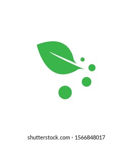 natural green leaf vector logo