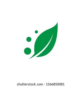natural green leaf vector logo