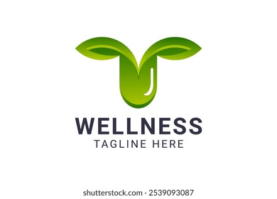 Natural green medicine logo icon vector template design for medical and healthcare service.