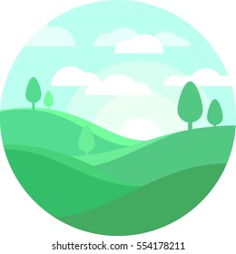 Natural and Green mountains