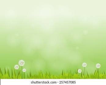 Natural green vector background