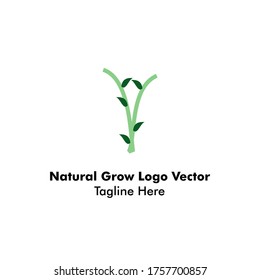 Natural Growing Twigs Company Logo Vector