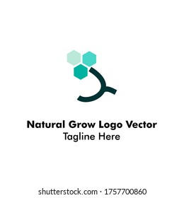 Natural Growing Twigs Company Logo Vector