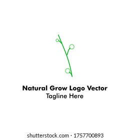 Natural Growing Twigs Company Logo Vector