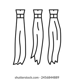 natural hair line icon vector. natural hair sign. isolated contour symbol black illustration