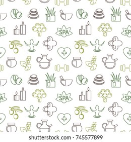 Natural healing icon set. Spa, wellness, ayurveda, natural organic, zen, aromatherapy, oriental, fitness, yoga.