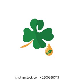 natural health with leaf logo design