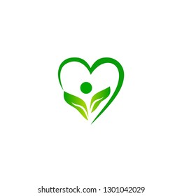 natural health logo design vector