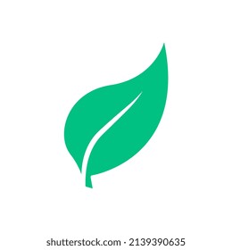 Logotipos de árboles de hierbas naturales de color verde, un elemento ecológico verde ecológico icono vector, vector e ilustración.