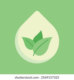 Natural Herbal Medicine Icon, Green Organic Leaf Logo Design, Modern Minimalist Wellness Symbol, Alternative Medicine Emblem, Eco-friendly Natural Remedies Badge, Health and Healing Illustration