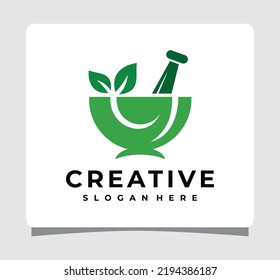 Natural Herbal Pharmacy Logo Template Design Inspiration