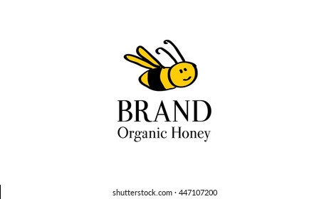 Natural honey vector logo 