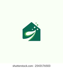 Natural house logo. Eco home logo design. Leaf home. Care. Real estate. Business. Green leaf. Creative logo. Finance