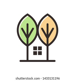 Natural House Vector Design Template