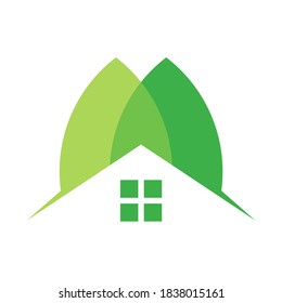 Plantilla de diseño de vectores de casa natural