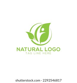 ilustración del concepto de símbolo de árbol estilizado natural