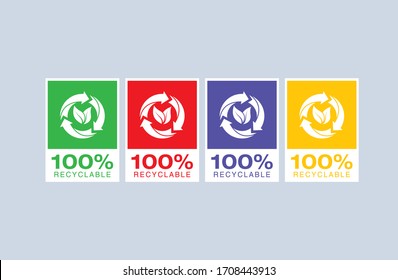 natural icon and loco for packaging designing vector format colorful logos