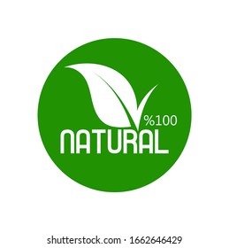 natural icon on white background