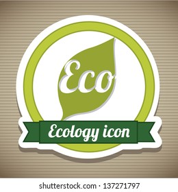 natural icon over brown background. vector illustration