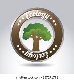 natural icon over gray background. vector illustration