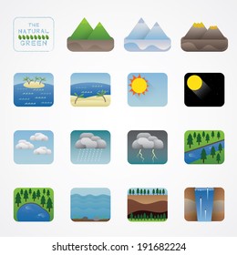 natural icon set