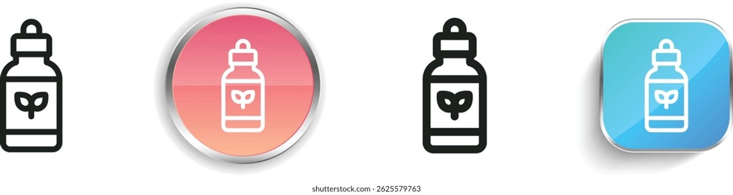 natural icon. Thin Linear, Regular and Button Style Design Isolated On White Background