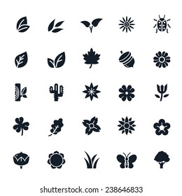 Natural Icons Vector Illustration