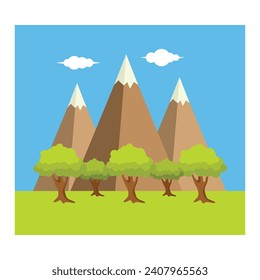 natural illustration vector peaceful relaxation