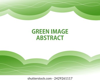 Natural image pop wave background material_light green