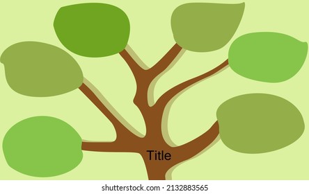 Natural infographic template , branch and trunk of tree ,Can be used for presentations banner, workflow layout , copy space templete vector