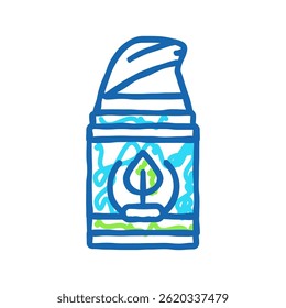 nata de ingrediente natural ícone doodle esboço vetor. sinal de nata de ingrediente natural. ilustração de símbolo isolado