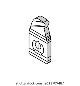 natural ingredient cream isometric icon vector. natural ingredient cream sign. isolated symbol illustration