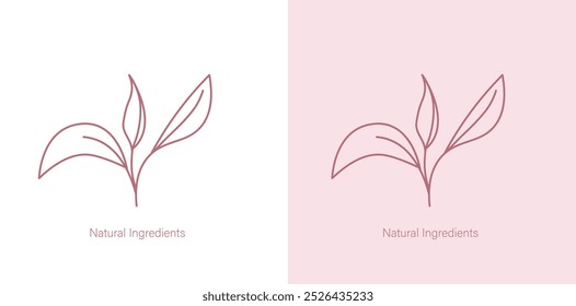 Ingrediente natural Cuidado de la piel Producto Vector Icono