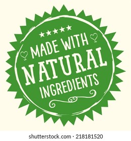 Natural Ingredients Badge