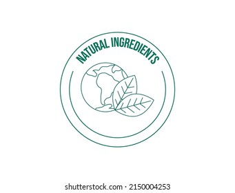 natural ingredients icon vector illustration 