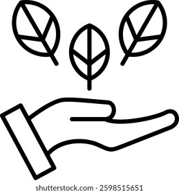 Natural Ingredients Line Vector Icon Design