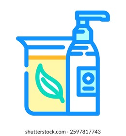 natural ingredients sustainable beauty color icon vector. natural ingredients sustainable beauty sign. isolated symbol illustration