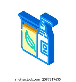 natural ingredients sustainable beauty isometric icon vector. natural ingredients sustainable beauty sign. isolated symbol illustration