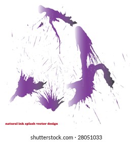 natural ink splash vector design