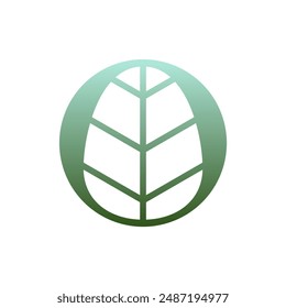 Natural keave logo simple illustration vector art for your brand